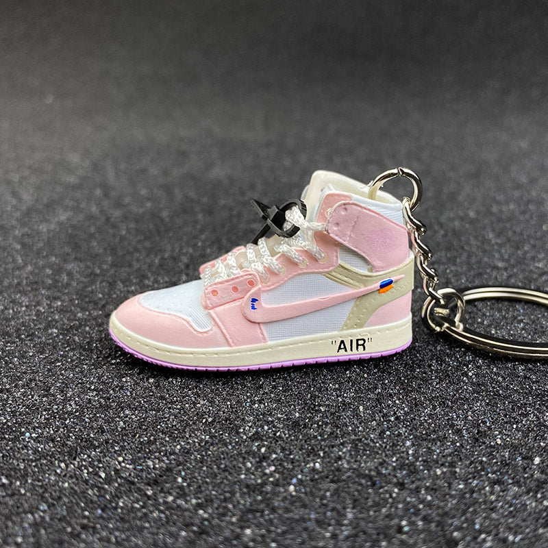 AJ 1 Off-White Pink Blast Concept - Sneakers 3D Keychain – VNDS Kicks